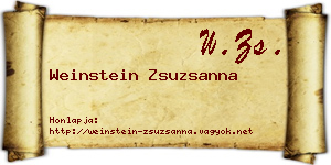 Weinstein Zsuzsanna névjegykártya